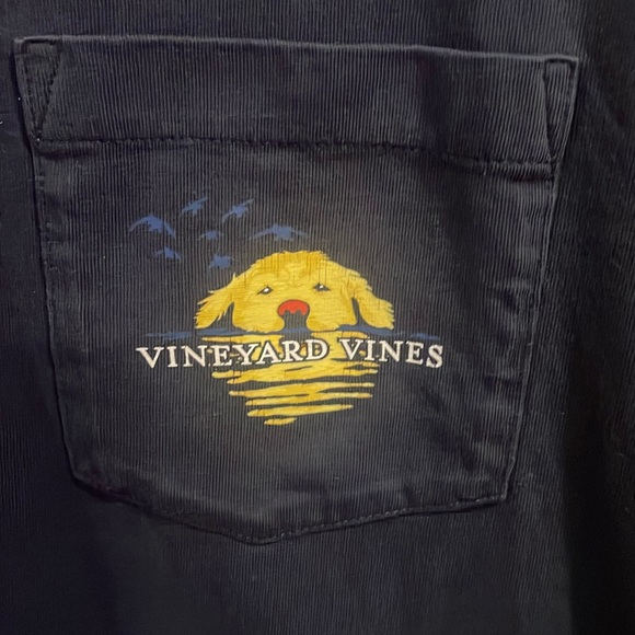 Vineyard Vines Long Sleeve Pocket Tee with Dog- every boy should be this good- S - Picture 3 of 8